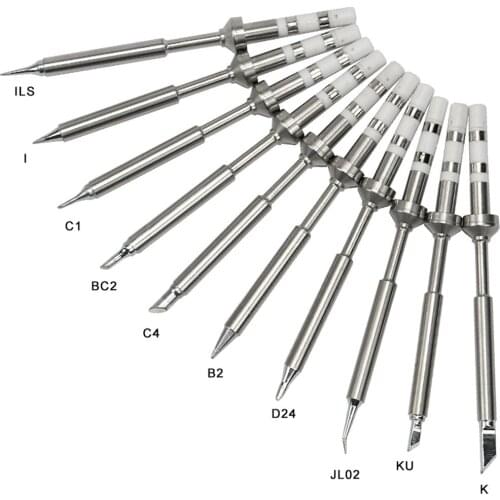 TS100 Mini Soldering Iron Digital Soldering Iron Tip Replacement Bit Head B2 BC2 C4 D24 K I Ku ILS C1 Lead Free