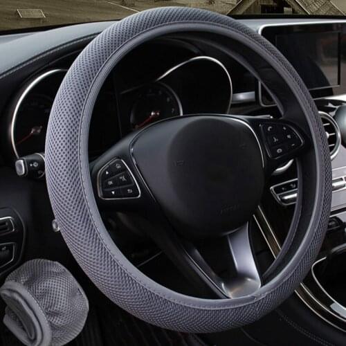 Sandwich Fabric Handmade Steering Wheel Four Season Car Auto Universal Elastic Skid Proof Steering-Wheel Covers Car Styling