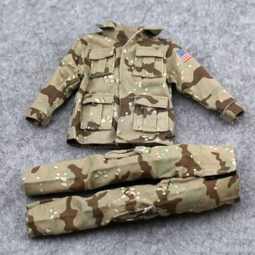 1/6 Scale US Army male soldiers Camouflage pants USMC Men Camouflage uniform Suit model 12-inch doll Clothing accessories
