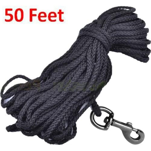 Nylon Dog Lead Leash Long Line Recall Walking Obedience Hunting Training Rope