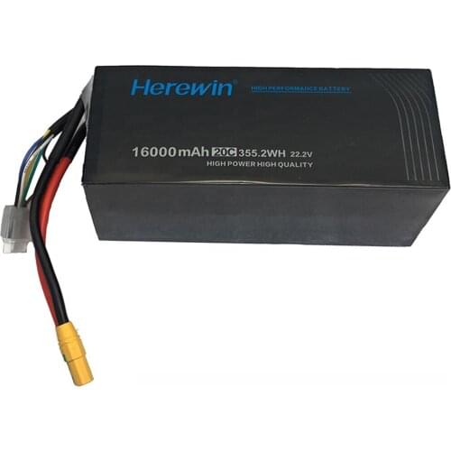 Original Herewin 22000mAh 20C 6S 22.2V Shaft Agricultural Plant Protection UAV Drone Fullymax Lipo Battery Herewin 22000mAh