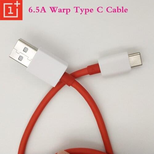 Original Oneplus 9 9R Nord N10 CE 5G Warp Charge Type-C Dash Cable 6.5A Fast Charging For One Plus 9 8 7 Pro 8T 7T Warp Charger