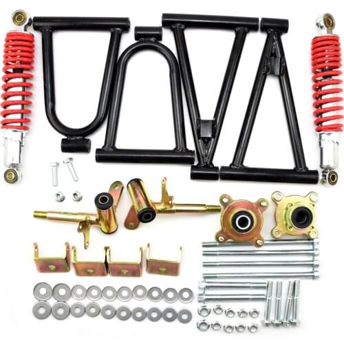 285mm Steering Knuckle Spindle Suspension Swing A Arm Upper/Lower & Brake Disc& shock 4 STUD Wheel Hub Fit For Buggy ATV Parts