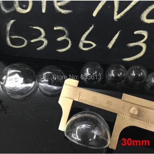 10pieces hollow glass domes 30mm bubble glass bottle vial pendant handmade jewelry findings charm necklace findings