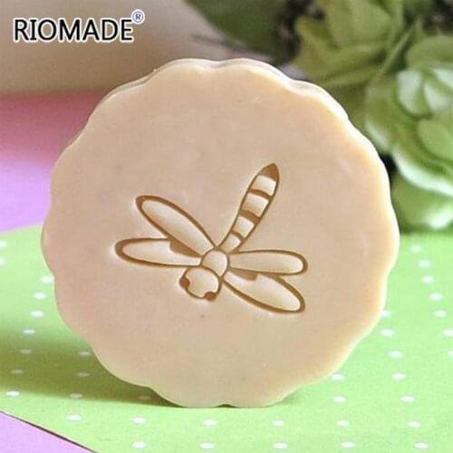 Dragonfly Handmade Soap Making Stamp Flying Animal Transparent Natural Soap Seal With Handle Acrylic Chapter Custom