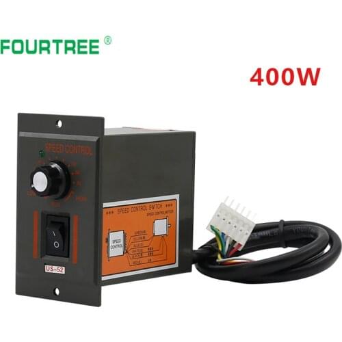 Motor Speed Controller US52 400W AC 220V 50/60HZ Motor Speed Pinpoint Regulator Controller Forward&Backward Motor Governor