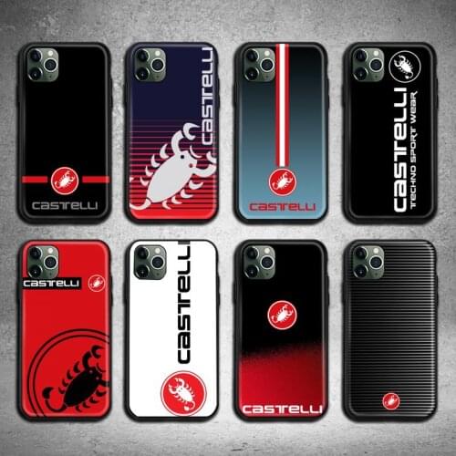 Bicycle Clothing Brand Castellis Phone Case For iphone 12 11 Pro Max Mini XS Max 8 7 6 6S Plus X 5S SE 2020 XR cover