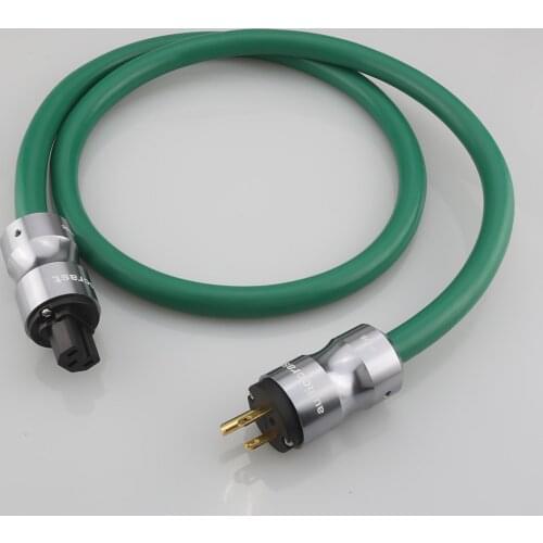 High Quality P108+P105 Copper Silver Mixed HIFI Power Cable US / EU Power Leads AC Power Cord For HIFI CD AMP AUDIO System