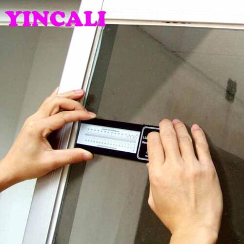 High Accuracy Glass Thickness Gauge LS200 Range Laser reflects on graduated scale to measure glass thickness and Air thickness