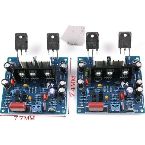 2PCS MX50 SE 100WX2 Dual Channels Audio Power amplifiers Board Diy Kit New Version