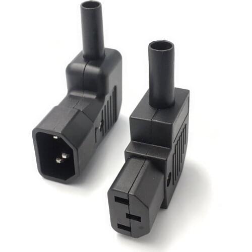 250v 10a IEC320 C13 C14 PDU UPS wired power outlet assemble install connector Elbow 90 electric Panel Receptacle AC socket Plug