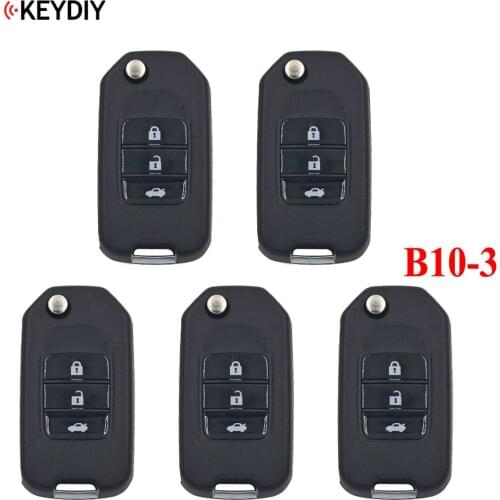 5pcs/lot, Original KEYDIY B10-3 for KD-X2 KD900 URG200 MINIKD Key Programmer Remote Control B-Series 3 Button Key H Style