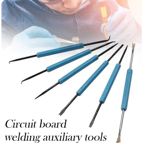 6pcs Repair Welding Tools Multifunctional Double Sided Soldering Kit for Circuit Board Repair Soldering 2020ing