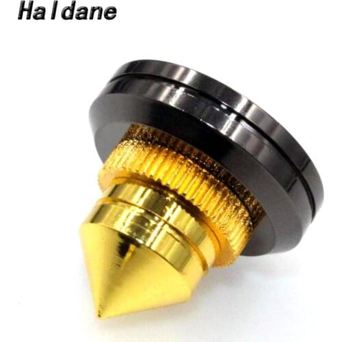 Haldane 4pcs HiFi 28mm Speaker Copper Spike Isolation Shockproof Stand Feet Speaker Base Pads Amp Hi-End