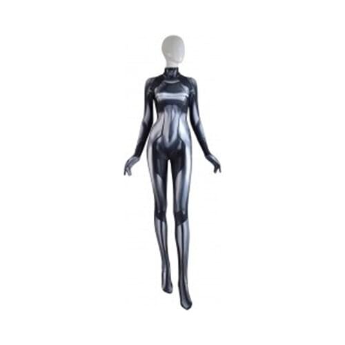 3D Print Gray Samus Zero Cosplay Costume Spandex Zentai Suit Custom Made Halloween Costumes for Woman