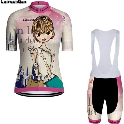 SPTGRVO Fashion Girl Cycling Jersey Set Road MTB Bike Wear Team Bicycle Clothes Female Conjunto De Roupas De Ciclismo Feminino