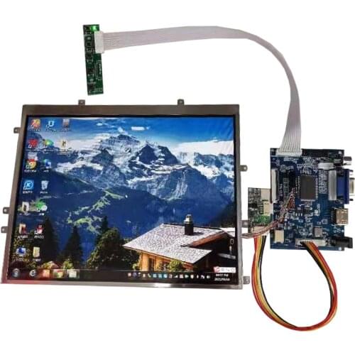 9.7-inch LED display module kit 1024X768IPS multi-function signal source HDMI VGA USB AV reversing priority AV2