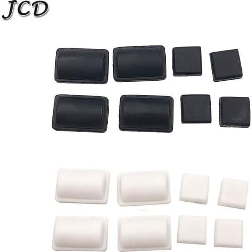 JCD White Black Silicon Screw Rubber Feet Cover Set for Nintendo WII Console screw Dust Cover