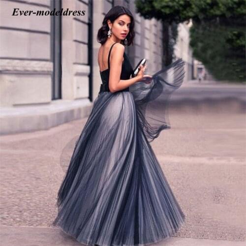 New Sexy Deep V-Neck Evening Dresses For Women Wedding Guest Dress Long sleeveless A-Line Party Prom Gown Vestido De Noite 2021