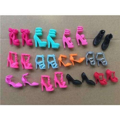 Original Princess Doll Shoes for 1/6 Dolls Fashion Female Doll High-heels Casual Shoes Cool Martin Boots Dolls Accessories
