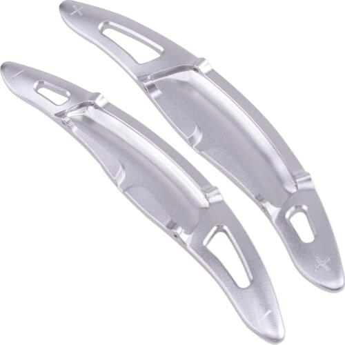 Car Silver Aluminum Alloy Steering Wheel Shift Paddle Shifter Extension fit for Porsche Panamera Cayenne Macan 718 911 918
