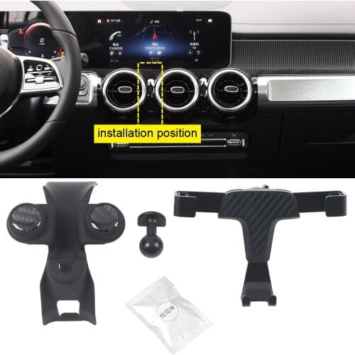 Car Air Vent Mount Phone Holder Mobile Phone Cradle Smartphone Stand for Mercedes-Benz GLB X247 / B-Class W247 2019 2020