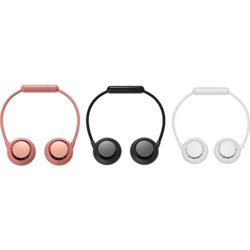 Portable Neck Fan,Personal Mini Cooler Hanging Fan Hand Free Bladeless Fan 3 Speeds Battery Operated Wearable Silent