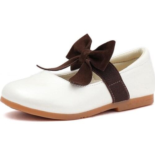 SKOEX Girls Princess Ballerina Flat Shoes Childrens Bows Dress Party Wedding Ballet Shoes Childrens Princess Uniform Shoe