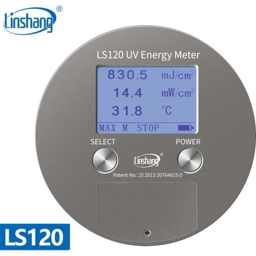 Linshang LS120 UV radiometer LS130 Ultraviolet energy meter for 365nm high pressure mercury lamp of UV curing exposure machine