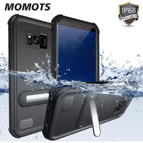 Waterproof Case Shockproof Armor Case for Samsung Galaxy S8 S8 Plus with Stand Strap 360 Full Cover