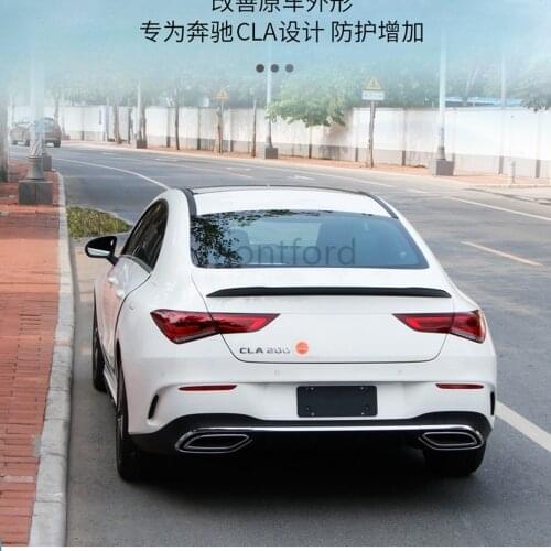C118 Rear Spoiler For Mercedes Benz CLA Class W118 2019-2020 CLA250 CLA200 CLA220 ABS Gloss Black Rear Wing Lip Trunk Spoiler