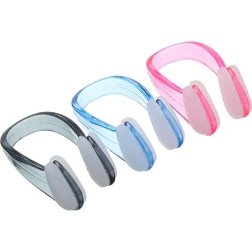 3 Colors Nose Clip Unisex Soft Silicone Swimming Reusable Comfortable Diving Nose Clips Water Sports Pool Accessories