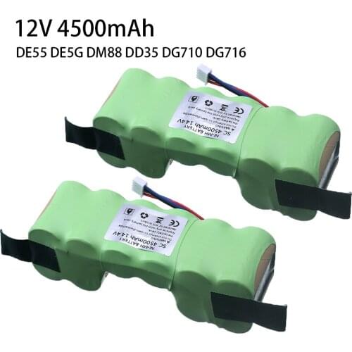 2pcs 12V 4500mah Cleaner Battery Pack for Ecovacs Deebot OZMO 902 901 610 Robot Vacuum Cleaner Battery Parts Accessories