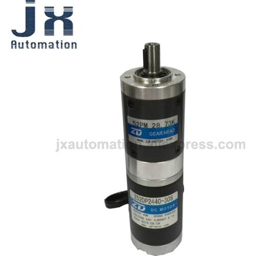 52DP 24VDC 40W Brush Planetary Gear Reducer Z52DP2440-30S 52PM 28.73K Planetary Transmission Motor