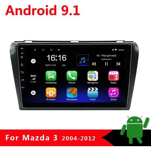 2 Din Car Multimedia Radio Video Player for Mazda 3 BK Mazda3 2004-2012 2din Android 9.1 Navigation GPS Autoradio Stereo 2G+32G