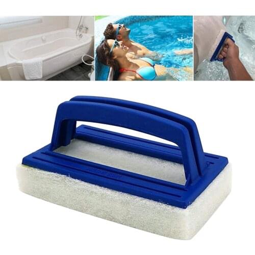Household Swimming Pool Scrubber Spa Scrubbing Cleaning Brush, Pool Step & Corner Brush Cleaning Tool
