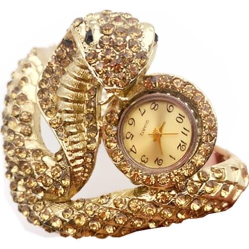 Snake Watch Women Watches Luxury Gold Bracelet Womens Watches Fashion Ladies Watch Bayan Saat Clock reloj mujer montre femme