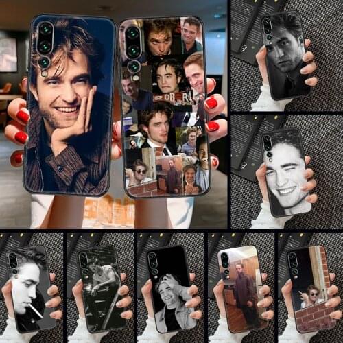 Robert Pattinson Standing Meme Phone case For Huawei P Mate P10 P20 P30 P40 10 20 Smart Z Pro Lite 2019 black tpu bumper