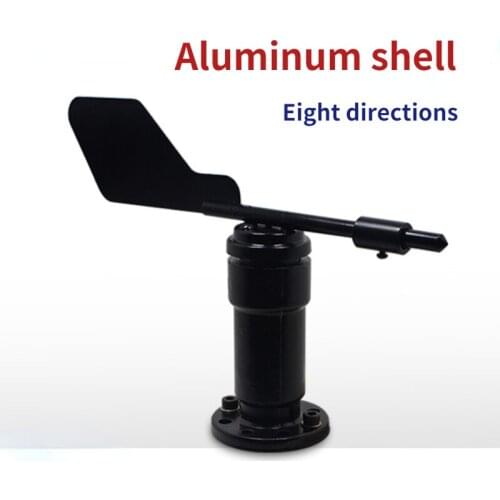 Wind Vane Wind Direction Sensor Wind Speed Sensor 4-20MA 0-5V RS485 Modbus Communication Anemometer DC10-30V OR 5V Pulse Bracket