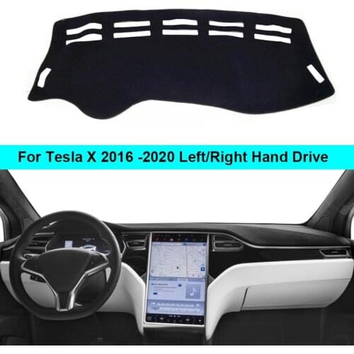 2 Layers Car Inner Dashboard Cover For Tesla X 2016 2017 2018 2019 2020 LHD RHD Dash Mat Carpet Sun Shade Board DashMat Anti-sun