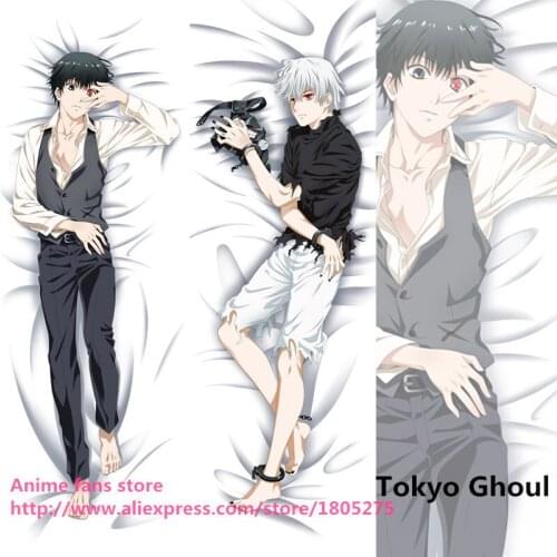 Hot Cool Japanese Anime Pillowcase Tokyo Ghoul Ken Kaneki Male BL Pillow Case decorative Hugging Body Bedding