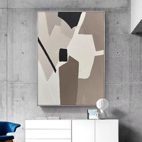 Gray Tone Creation Abstract Handpainted Beautiful Oil Painting Wall Art Home Decor Picture Modern Oil Painting On Canvas