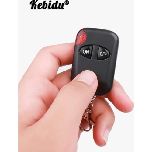 Kebidu Universal 433MHz 2 Button Wireless Remote Control For Gate Garage Door Keychain Duplicator RF 2 Keys Remote Controller