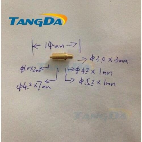 Tangda pogo pin connector 5.2*14 mm Current pin Battery pin Test thimble probe With tail Gold-plated