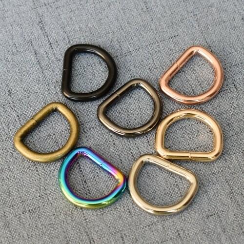 100 Pcs/Lot 20mm Metal Slides Tri-Glides Wire-Formed Roller Pin Buckles Strap Slider Adjuster Buckles in seven colors