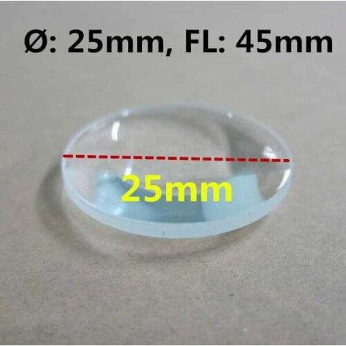 New Google cardboard lens, diameter 25mm focal length 45mm