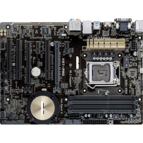 ASUS H97-PRO original motherboard for INTEL DDR3 LGA 1150 for I3 I5 I7 CPU USB2.0 USB3.0 32GB H97 used desktop motherboard