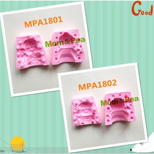 Mom&Pea MPA1801-2 Chinese Gods Shaped Silicone Mold Cake Decoration Fondant Cake 3D Mold Food Grade Soap Mold