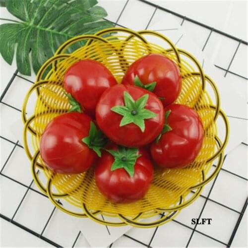 Dining room hotel supermarket green grocery Kitchen store shop decoration fake Artificial Vegetables Simulation Tomato model