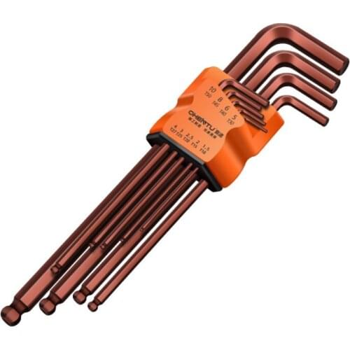 9pcs Hex Wrench Set Screwdriver Universal Allen Key 1.5mm-10mm Double-End L Type Hexagon Flat Ball Spanner Metric Hand Tools